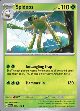 Spidops #18 - Pokemon Paldea Evolved 
