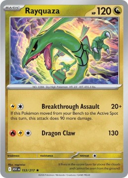 Rayquaza HOLO #153 - Pokemon Ascended Heroes