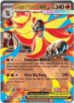 Mega Pyroar EX #15 - Pokemon Chaos Rising