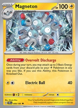 Magneton REVERSE HOLO #59 - Pokemon Surging Sparks