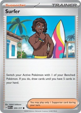Surfer REVERSE HOLO #200 - Pokemon Ascended Heroes