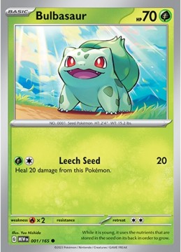 Bulbasaur #1 - Pokemon Scarlet & Violet 151