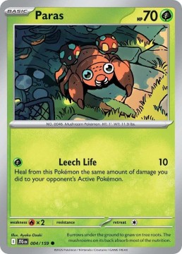 Paras REVERSE HOLO #4 - Pokemon Journey Together