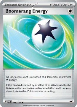 Boomerang Energy REVERSE HOLO #166 - Pokemon Twilight Masquerade