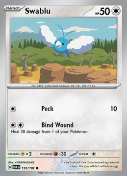 Swablu #152 - Pokemon Paradox Rift