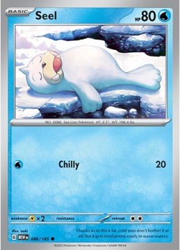 Seel #86 - Pokemon Scarlet & Violet 151