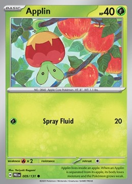 Applin POKEBALL HOLO #9 - Pokemon Prismatic Evolutions