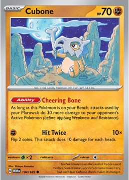 Cubone #104 - Pokemon Scarlet & Violet 151