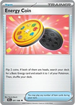 Energy Coin REVERSE HOLO #81 - Pokemon Black Bolt