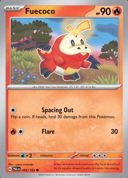 Fuecoco #35 - Pokemon Paldea Evolved 