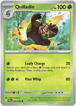 Quilladin REVERSE HOLO #6 - Pokemon Chaos Rising 