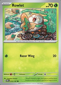 Rowlet #13 - Pokemon Obsidian Flames