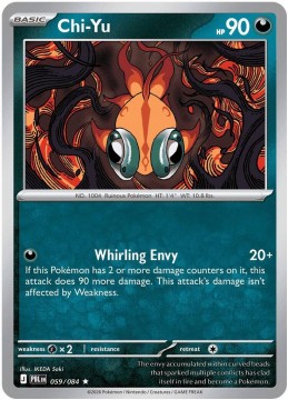 Chi-Yu REVERSE HOLO #59 - Pokemon Pitch Black