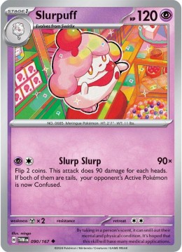Slurpuff REVERSE HOLO #90 - Pokemon Twilight Masquerade