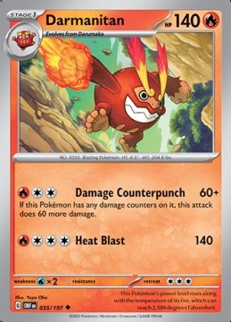 Darmanitan #35 - Pokemon Obsidian Flames 