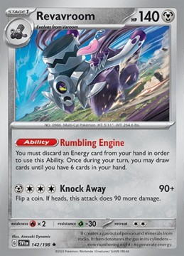 Revavroom HOLO #142 - Pokemon Scarlet & Violet
