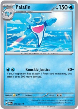 Palafin REVERSE HOLO #22 - Pokemon Pitch Black