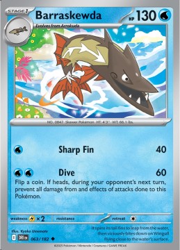 Barraskewda #63 - Pokemon Destined Rivals