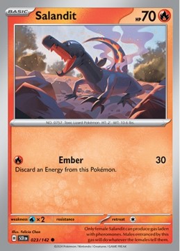 Salandit #23 - Pokemon Stellar Crown