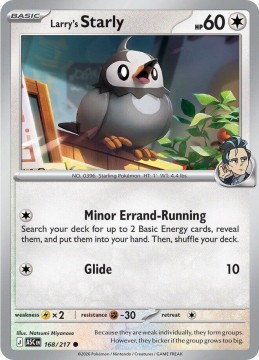 Larry's Starly ENERGY PATTERN #168 - Pokemon Ascended Heroes 