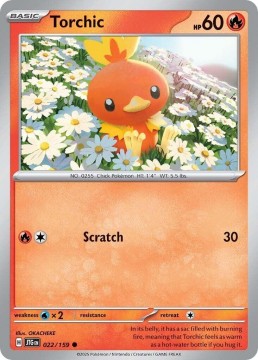 Torchic REVERSE HOLO #22 - Pokemon Journey Together