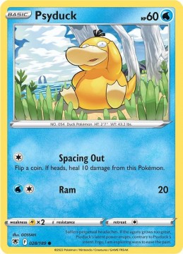 Psyduck REVERSE HOLO #28 - Pokemon Astral Radiance