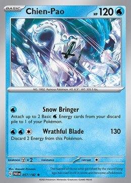 Chien-Pao REVERSE HOLO #57 - Pokemon Paradox Rift