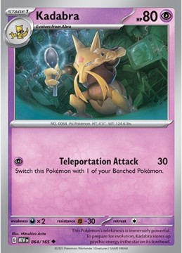Kadabra HOLO #64 - Pokemon Scarlet & Violet 151
