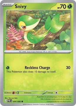 Snivy REVERSE HOLO #4 - Pokemon Perfect Order