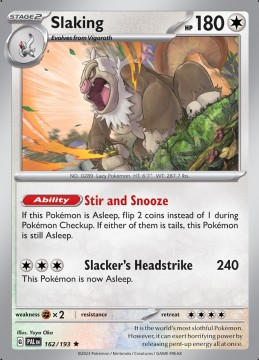 Slaking HOLO #162 - Pokemon Paldea Evolved