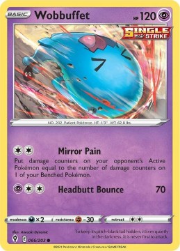 Wobbuffet #66 - Pokemon Evolving Skies