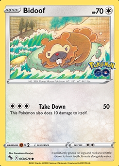 Bidoof #59 - Pokemon Go