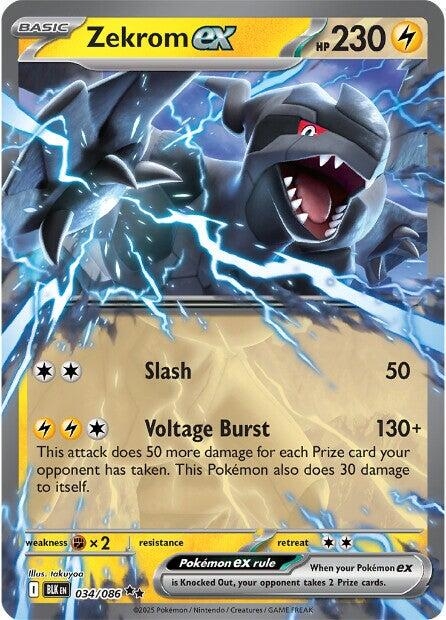 Zekrom EX #34 - Pokemon Black Bolt | Tinycardcollection